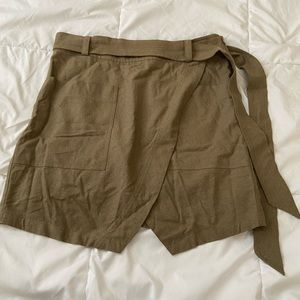 Madewell Portside silk wrap skirt